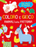 Animali della fattoria. Coloro e gioco. Ediz. illustrata