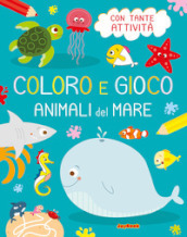 Animali del mare. Coloro e gioco. Ediz. illustrata