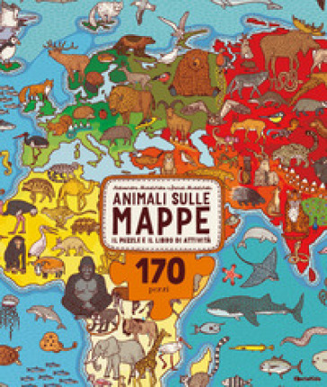 Animali sulle mappe. Il puzzle e il libro di attività. Con puzzle - Daniel Mizielinski
