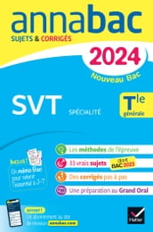 Annales du bac Annabac 2024 SVT Tle générale (spécialité)