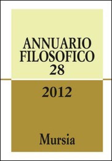 Annuario filosofico 2012. 28.