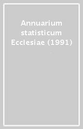 Annuarium statisticum Ecclesiae (1991)