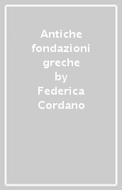 Antiche fondazioni greche