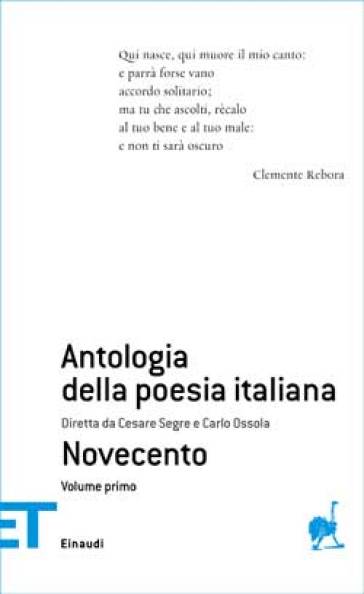 Antologia della poesia italiana. Novecento. 8.