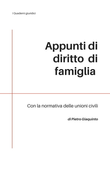 Appunti di DIRITTO di FAMIGLIA - Pietro Giaquinto