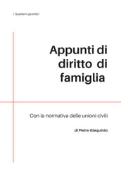 Appunti di DIRITTO di FAMIGLIA