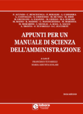 Appunti per un manuale di scienza dell amministrazione