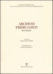 Archivio Primo Conti. Inventario