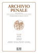 Archivio penale. Rivista quadrimestrale di diritto, procedura e legislazione penale, speciale, europea e comparata (2019). 3: Settembre-Dicembre