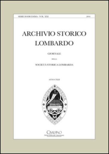 Archivio storico lombardo. Giornale della Società storica lombarda. 142.