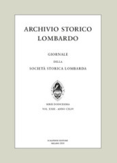 Archivio storico lombardo. Giornale della Società storica lombarda (2018). 23.