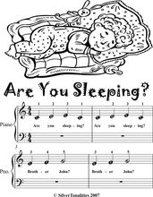 Are You Sleeping Beginner Piano Sheet Music