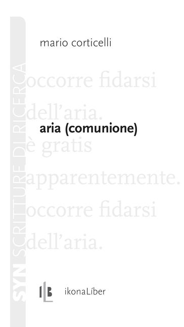 Aria (comunione) - Mario Corticelli - Fabrizio M. Rossi