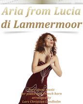 Aria from Lucia di Lammermoor Pure sheet music for piano and French horn arranged by Lars Christian Lundholm