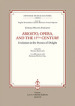 Ariosto, opera, and the 17th Century Evolution in the poetics of delight