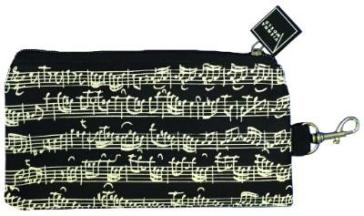 Astuccio note musicali - nero