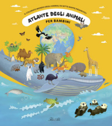 Atlante degli animali per bambini. Il colorato mondo degli animali in sette mappe pieghevoli. Ediz. a colori - Tomas Tuma