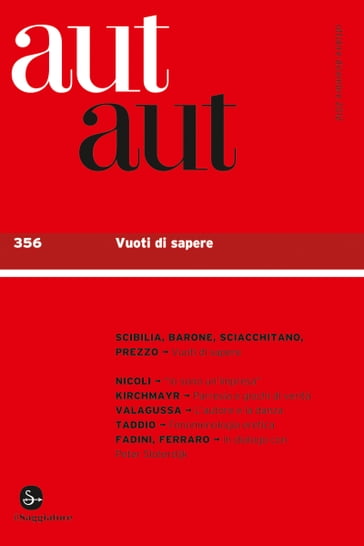 Aut Aut n. 356 - AA.VV. Artisti Vari