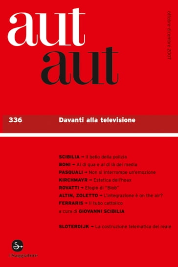 Aut aut. Vol. 336 - Davanti alla televisione - AA.VV. Artisti Vari