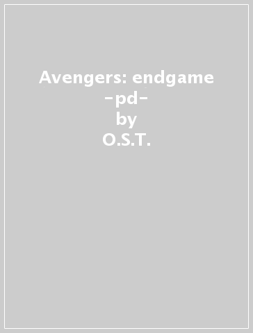 Avengers: endgame -pd- - O.S.T.