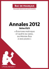 Bac de français 2012 - Annales Série ES/S (Corrigé)