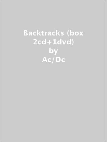 Backtracks (box 2cd+1dvd) - Ac/Dc