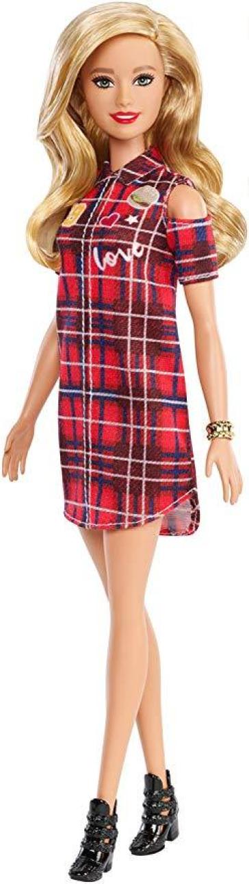 Barbie Fashionistas - Bambola con Vestito Plaid