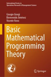 Basic Mathematical Programming Theory