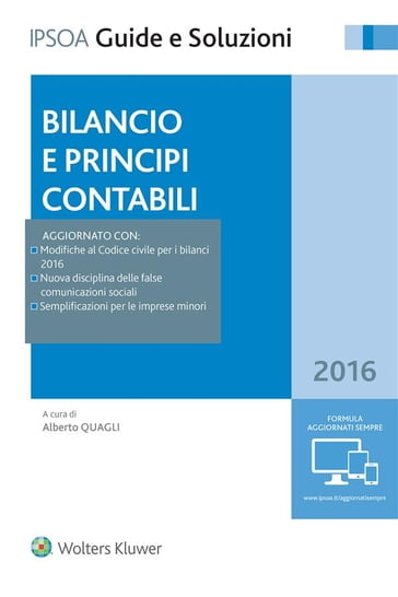 Bilancio e Principi Contabili 2016 - Alberto Quagli