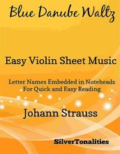 Blue Danube Waltz Easy Violin Sheet Music