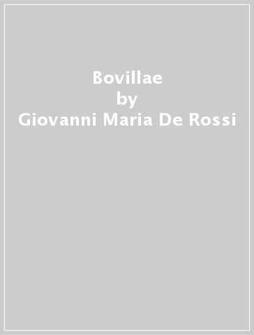 Bovillae - Giovanni Maria De Rossi