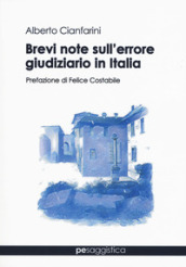 Brevi note sull errore giudiziario in Italia