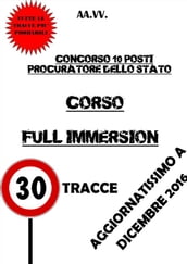 CORSO FULL IMMERSION - Concorso 10 Procuratori dello Stato