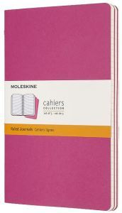 Cahier Jnls Lg Rul Kinetic Pink