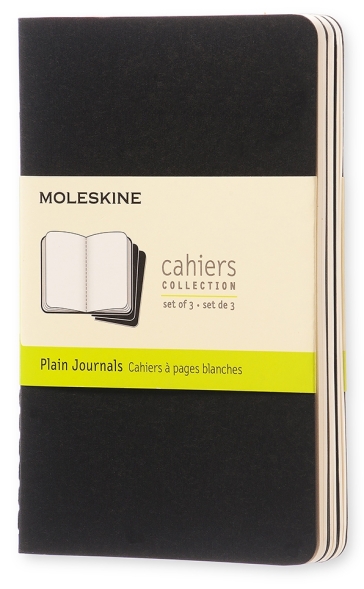 Cahier Jnls Pk Pla Black - Quaderni a pagine bianche
