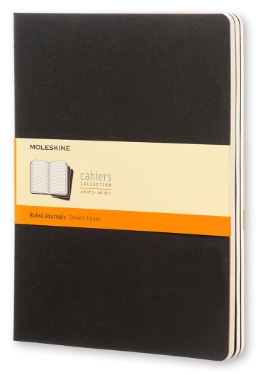 Cahier Jnls Xl Rul Black - Quaderni a righe