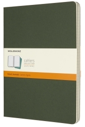 Cahier Jnls Xl Rul Myrtle Grn