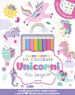 Caleidoscopio da colorare. Unicorni da sogno. Ediz. illustrata. Con 8 pennarelli. Con Adesivi