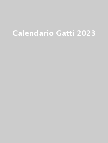 Calendario Gatti 2023