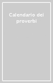 Calendario dei proverbi