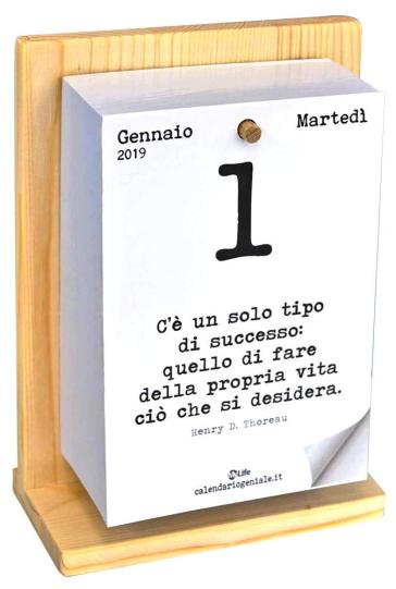 Calendario geniale 2019 con supporto - - idee regalo - Mondadori Store