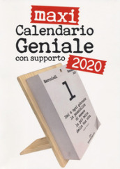 Calendario geniale 2020 maxi. Leggi le frasi filosofiche. Con supporto in legno naturale d...