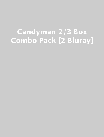 Candyman 2/3 Box Combo Pack [2 Bluray]