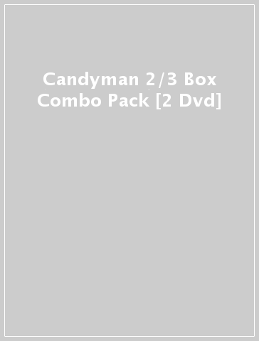 Candyman 2/3 Box Combo Pack [2 Dvd]