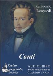 Canti. Audiolibro. CD Audio formato MP3