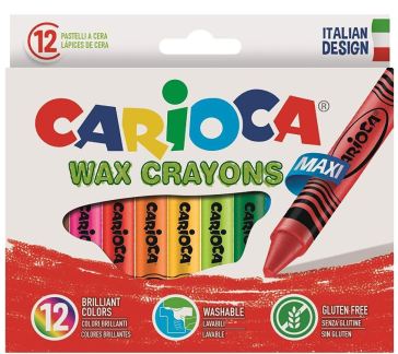 Carioca Maxi Pastelli Cera  Scatola 12 Pz.