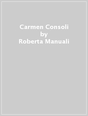 Carmen Consoli - Roberta Manuali | 