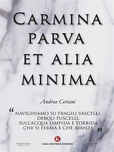 Carmina parva et alia minima - Andrea Ceriani
