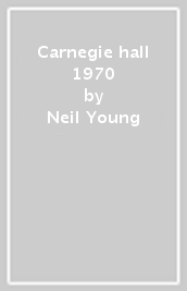 Carnegie hall 1970