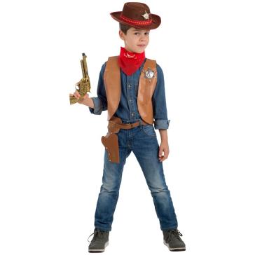 Carnival Toys 6397: Set Cow-Boy (Gilet,Pistola,Bandana, Cintura C/Fondina) In Busta C/Gancio